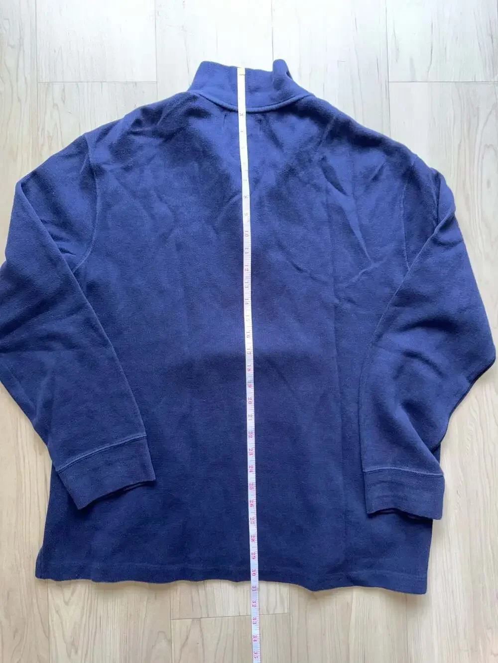 Polo Ralph Lauren Navy Blue Quarter-Zip Pullover Sweater Size L
